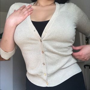 Golden Cardigan by Banana Republic